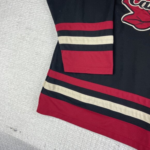Retro Est. 67 Canada Hockey Jersey Stitched Teepee Sports Size L Black & Red - Picture 6 of 16